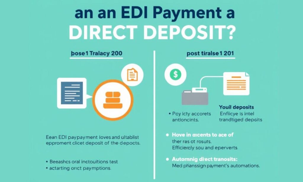 Is an EDI Payment a Direct Deposit?