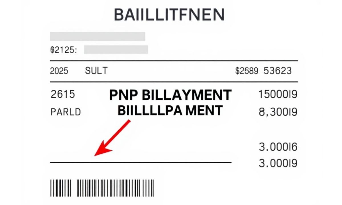 What is the PNP BILLPAYMENT charge on a bank statement?