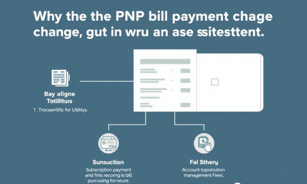 Why does the PNP bill payment charge appear on my bank statement?